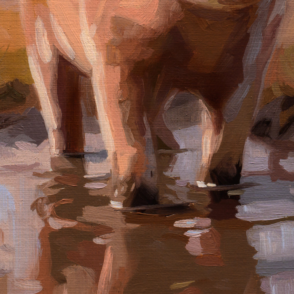 Happy as a Pig in Mud • 12 x 12