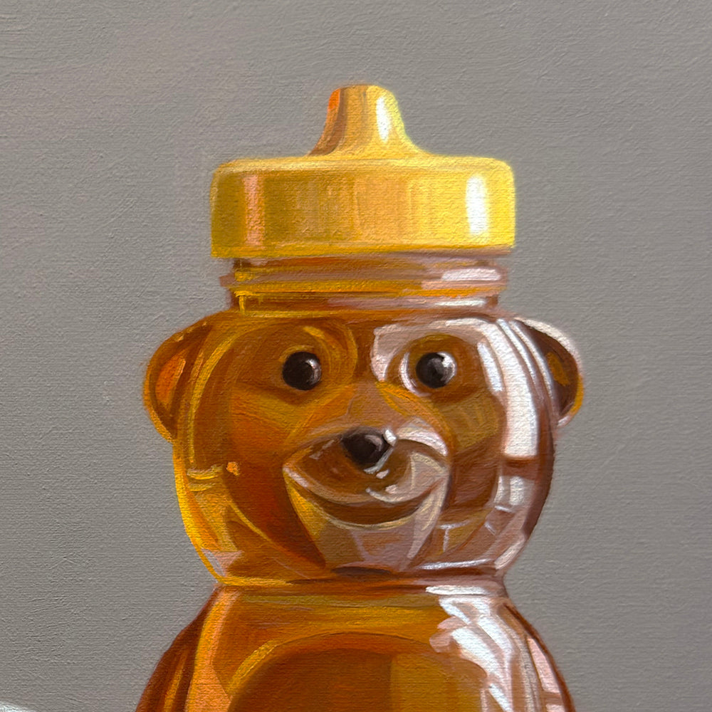 Honey, Bee & Turquoise Cup • 12 x 12