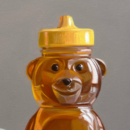 Honey, Bee & Turquoise Cup • 12 x 12