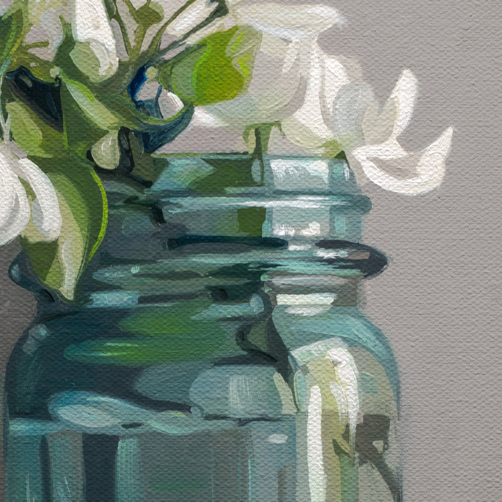 Jar of Crabapple Blossoms • 11 x 14