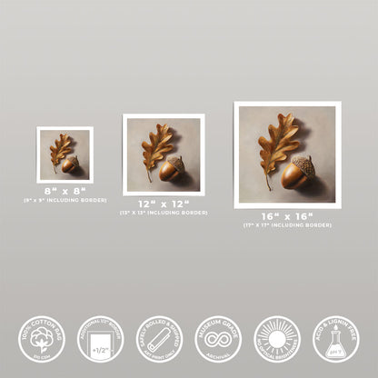 Acorn & Oak Leaf • Fine Art Print