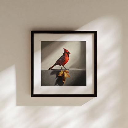Cardinal & Maple Leaf • Fine Art Print