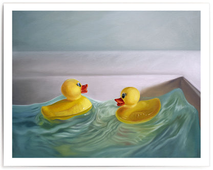 Rubber Ducky Rough Waters • Fine Art Print