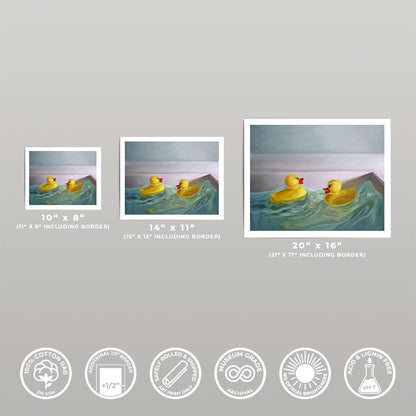 Rubber Ducky Rough Waters • Fine Art Print