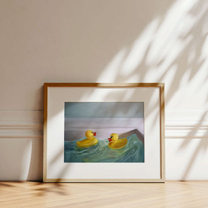 Rubber Ducky Rough Waters • Fine Art Print