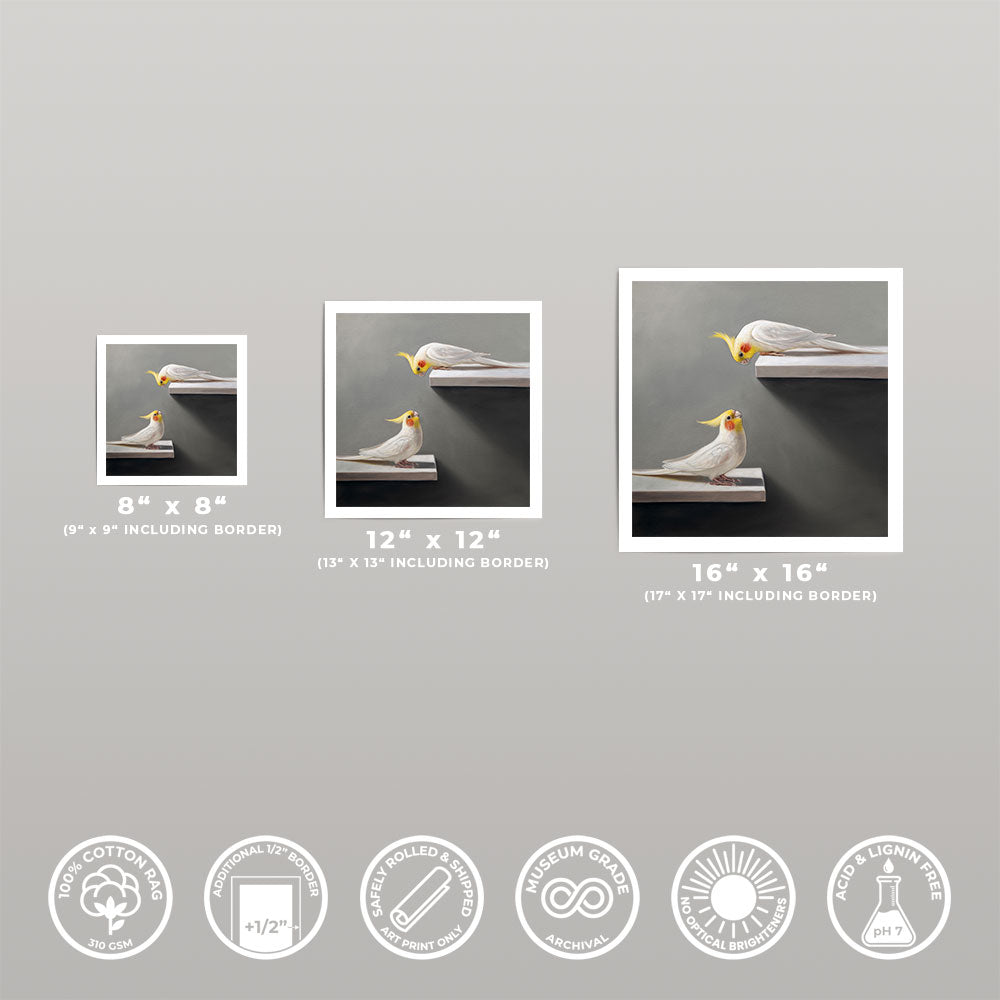 Pair of Cockatiels • Fine Art Print