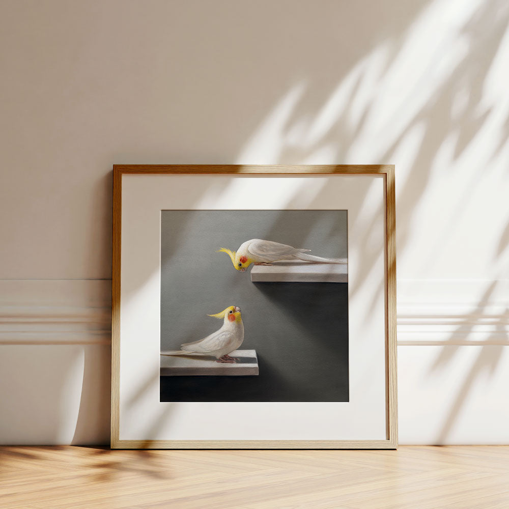 Pair of Cockatiels • Fine Art Print