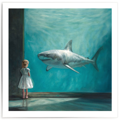 Girl with Shark • Fine Art Print