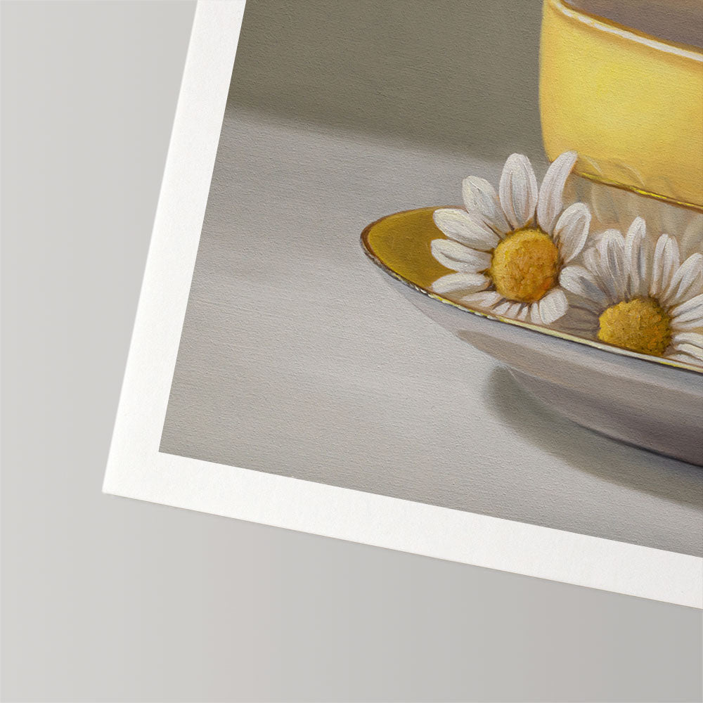 Goldfinch & Yellow Cup • Fine Art Print