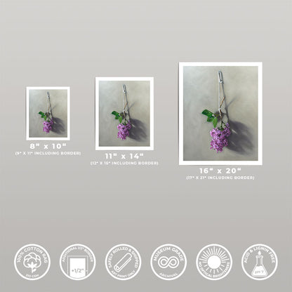 Hanging Lilac Blossoms • Fine Art Print