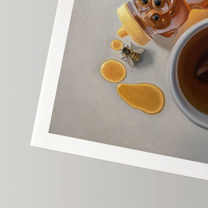 Spilled Honey, Bees & Tea • Fine Art Print