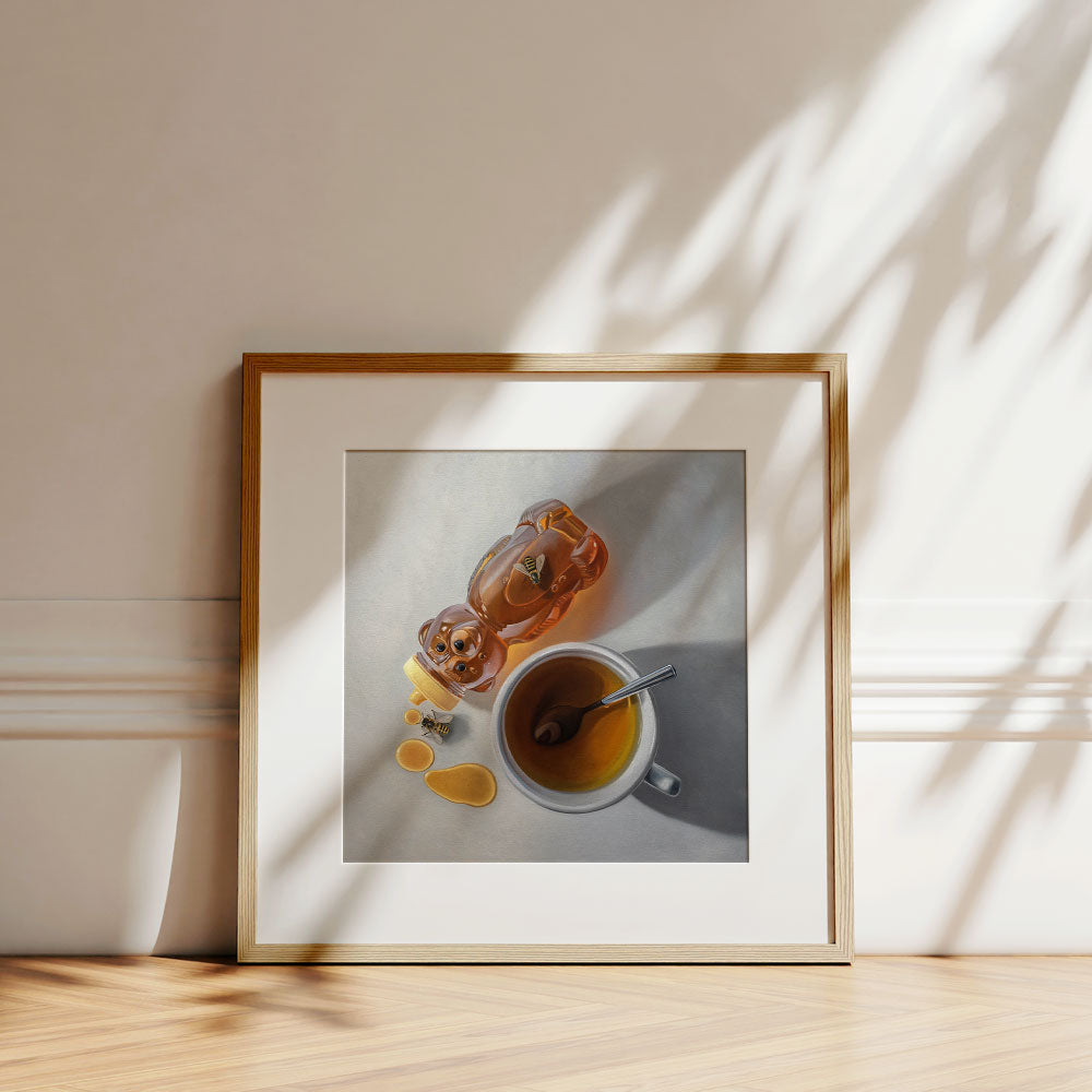 Spilled Honey, Bees & Tea • Fine Art Print