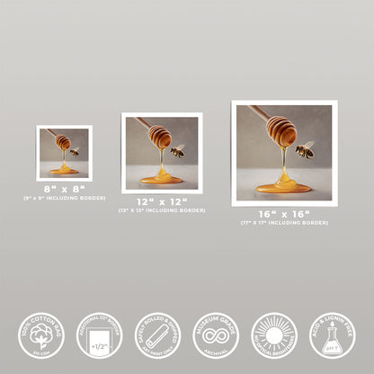 Honey Dipper & Bee • Fine Art Print