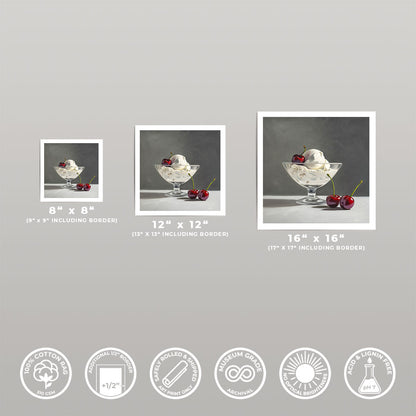 Ice Cream & Cherries • Fine Art Print