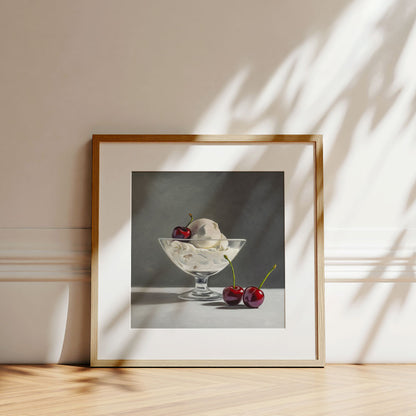 Ice Cream & Cherries • Fine Art Print