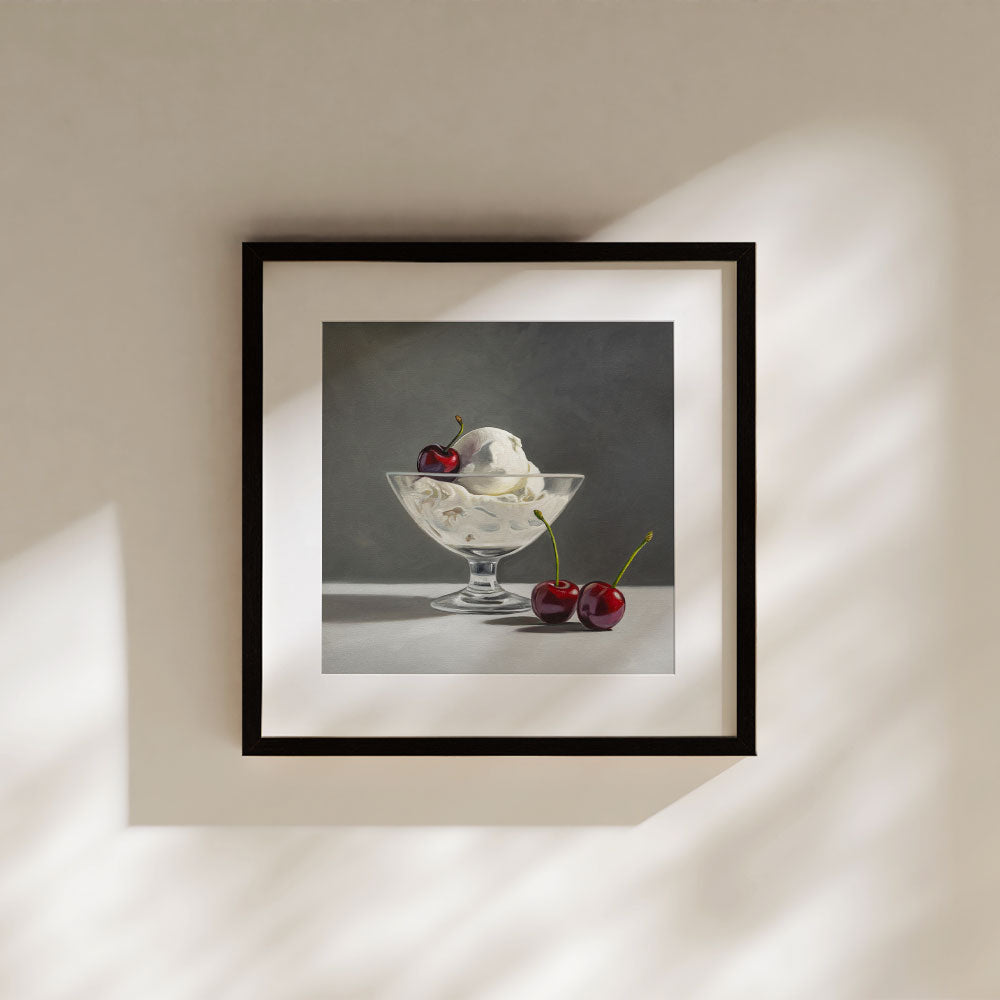 Ice Cream & Cherries • Fine Art Print