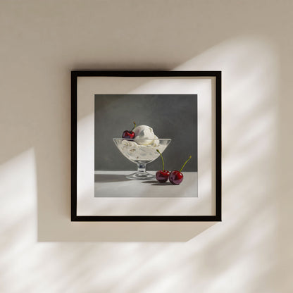 Ice Cream & Cherries • Fine Art Print