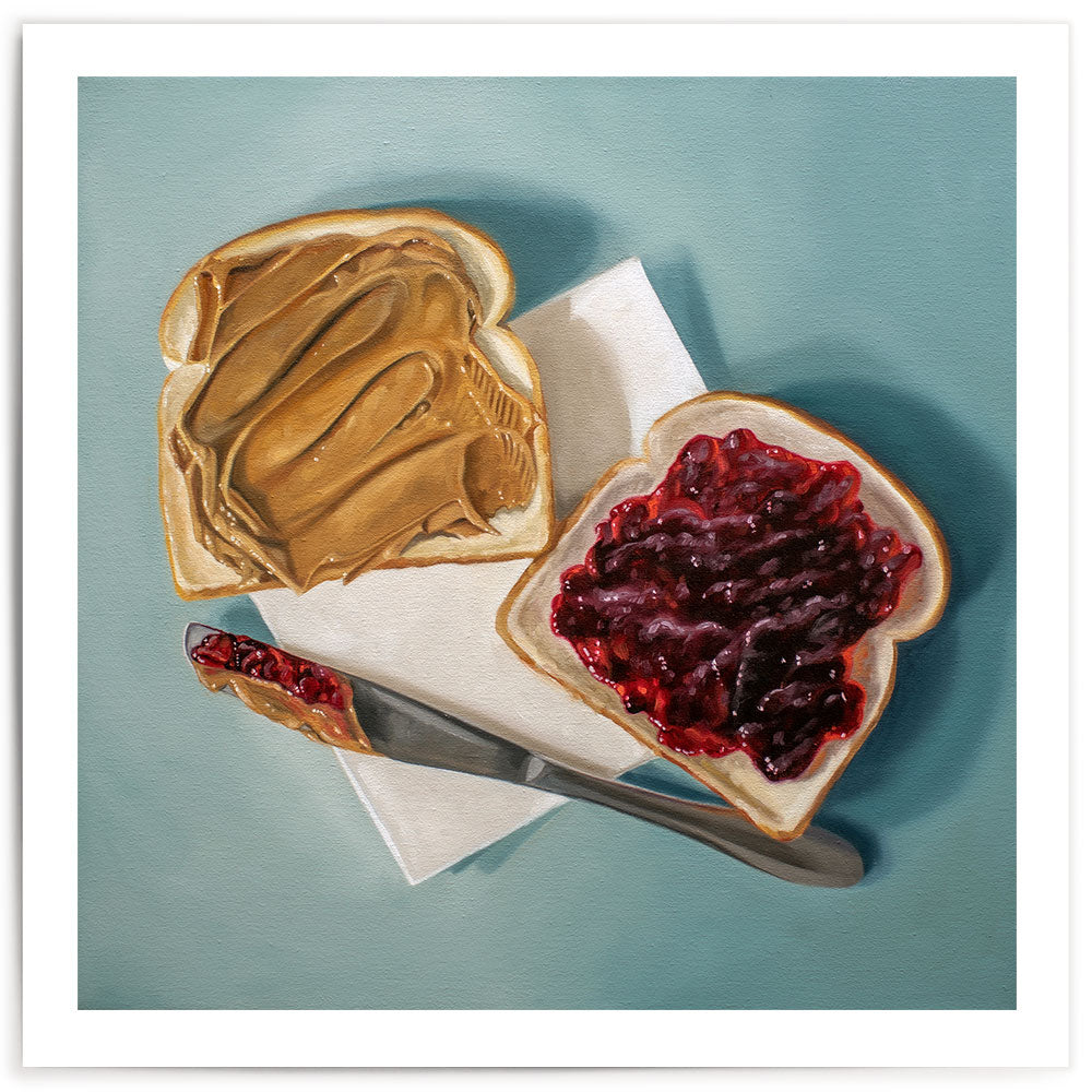 Peanut Butter and Jelly Sandwich • Fine Art Print