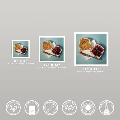 Peanut Butter and Jelly Sandwich • Fine Art Print