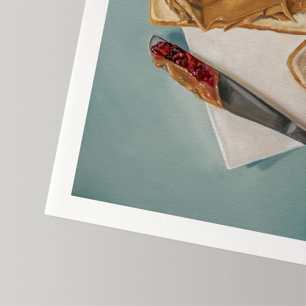 Peanut Butter and Jelly Sandwich • Fine Art Print