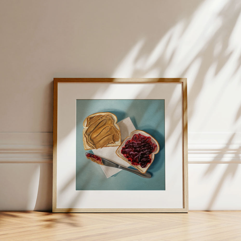 Peanut Butter and Jelly Sandwich • Fine Art Print