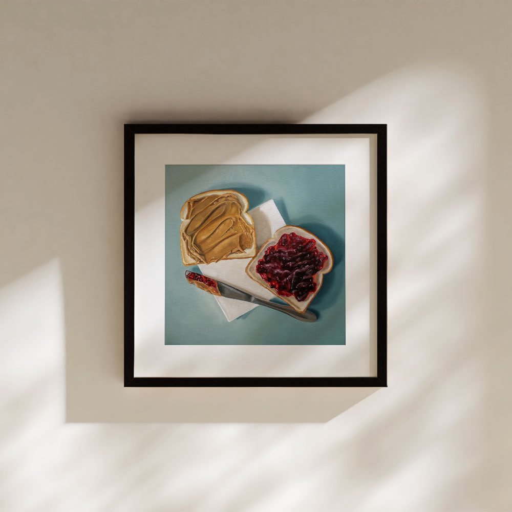 Peanut Butter and Jelly Sandwich • Fine Art Print