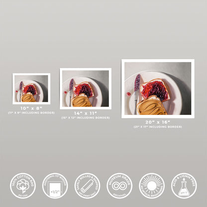 Peanut Butter and Jelly Sandwich • Fine Art Print
