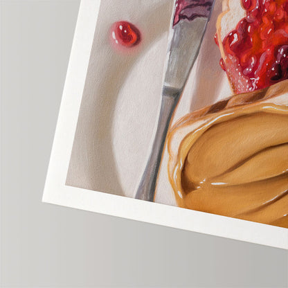 Peanut Butter and Jelly Sandwich • Fine Art Print