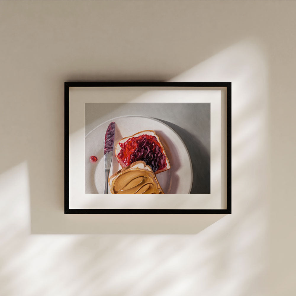 Peanut Butter and Jelly Sandwich • Fine Art Print