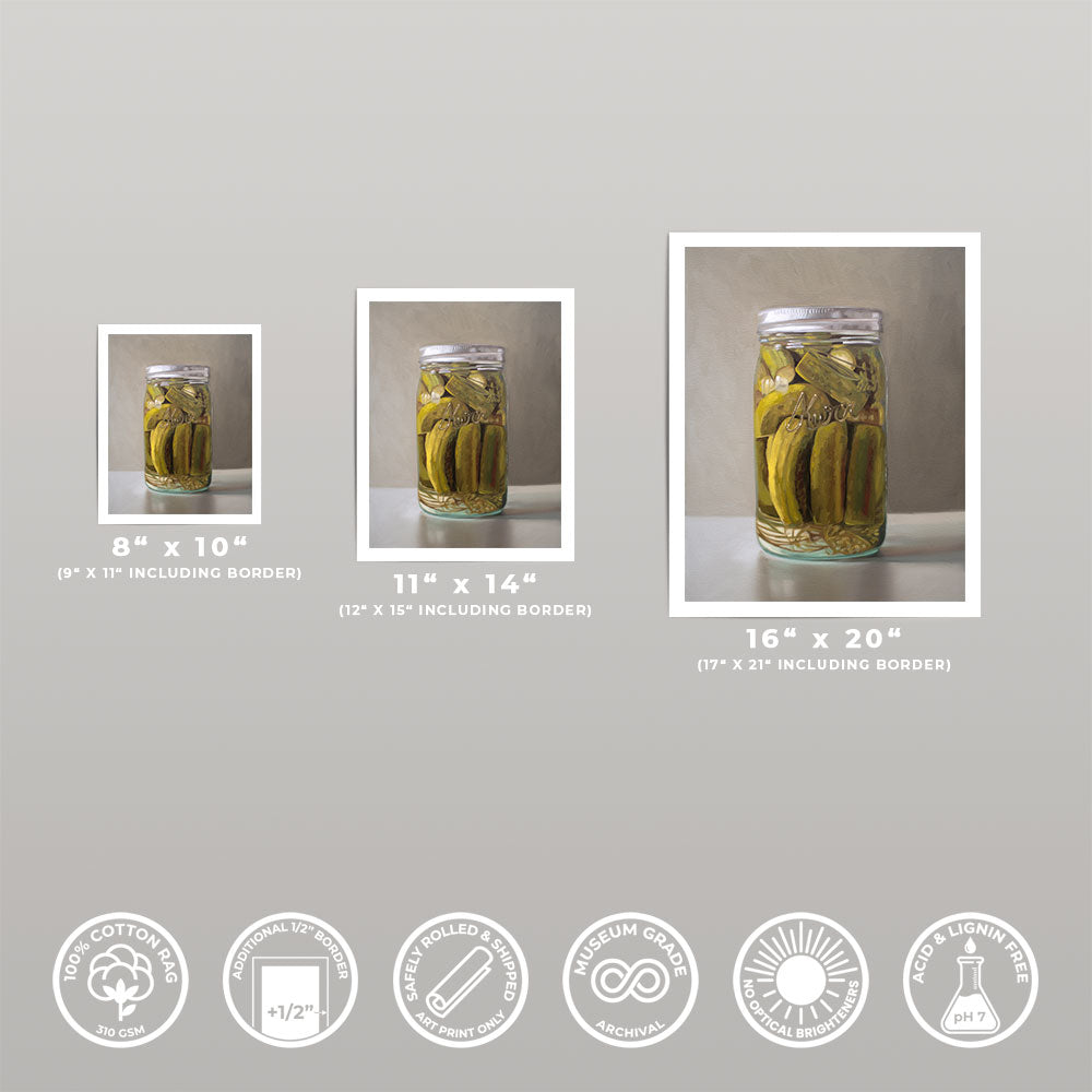 Homemade Pickles • Fine Art Print