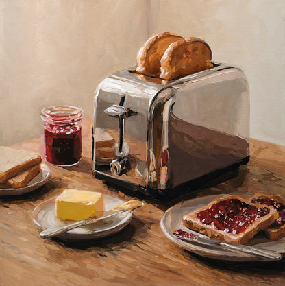 Bread & Butter, Toast & Jam • 16 x 16