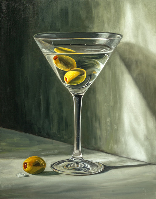 Martini & Green Olives