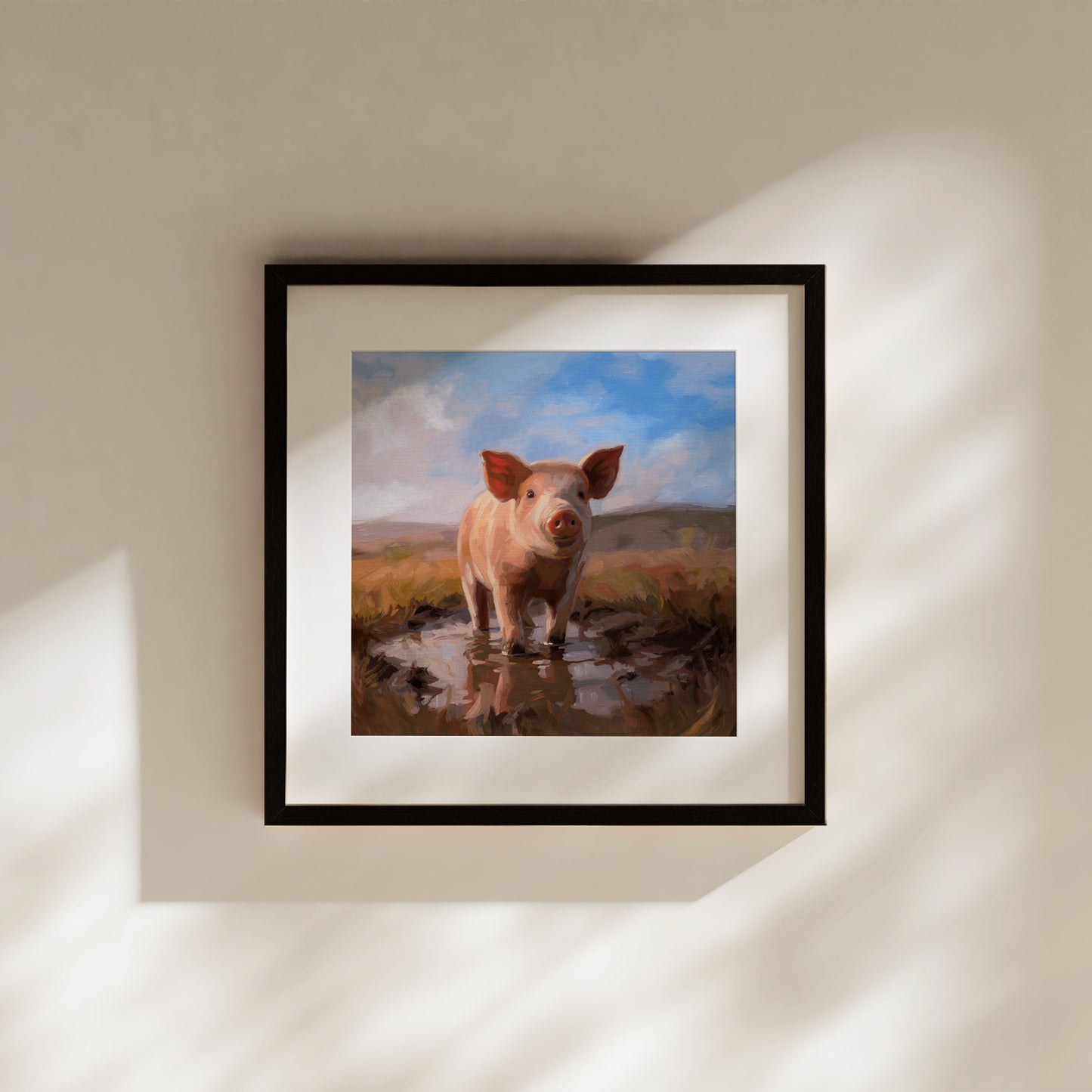 Happy as a Pig in Mud • Fine Art Print