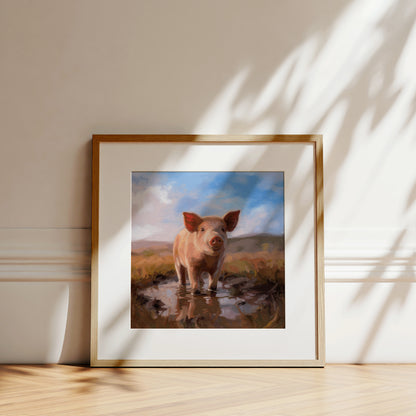 Happy as a Pig in Mud • Fine Art Print