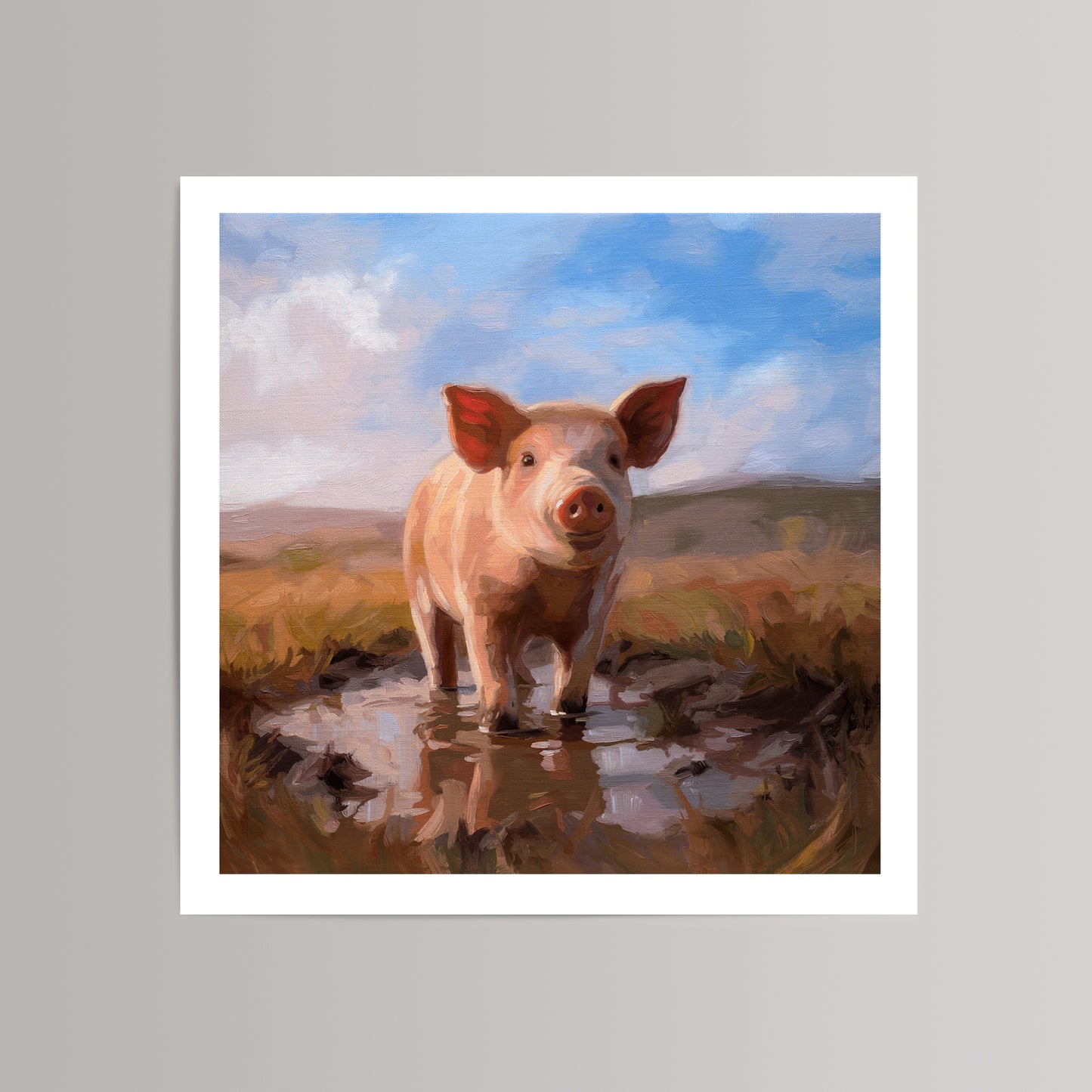Happy as a Pig in Mud • Fine Art Print