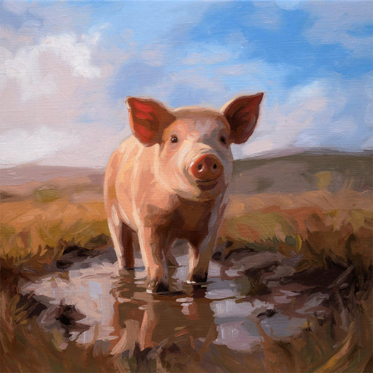 Happy as a Pig in Mud • Fine Art Print