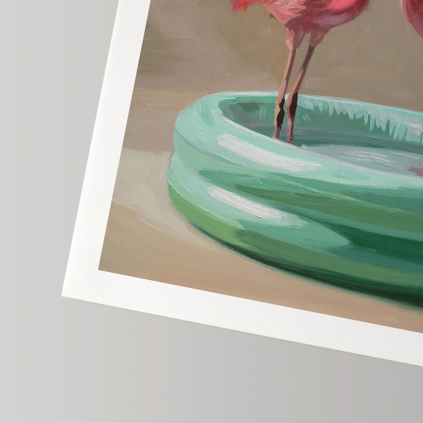 Poolside Flamingos • Fine Art Print