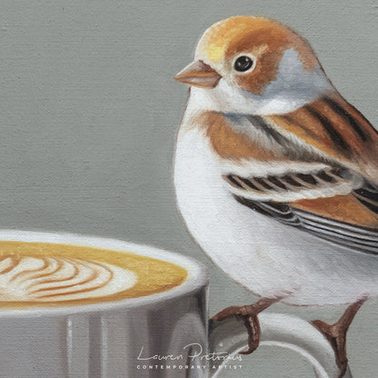 Snow Bunting & Latte