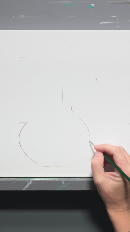 Blue Jay & Hydrangeas | 14" x 11" Original Oil Painting