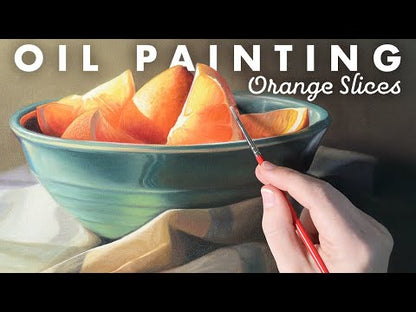 Orange Slices | 14" x 11" Original Oil Painting