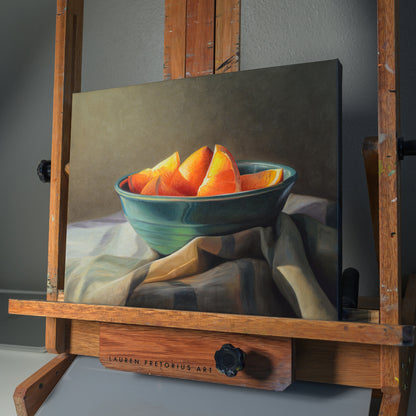 Orange Slices | 14" x 11" Original Oil Painting