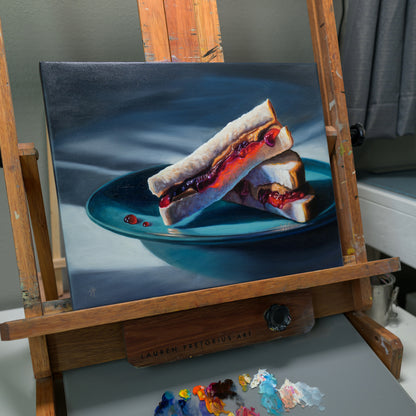 Peanut Butter and Jelly | 14" x 11" Original Oil Painting