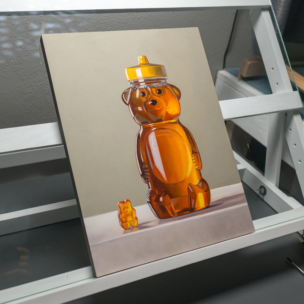 Gummy Bear & Honey Bear | 16" x 12" Original Oil Painting
