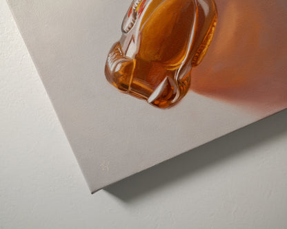 Honey Bear & Gummy Bear Trio | 12" x 12" Original Oil Painting