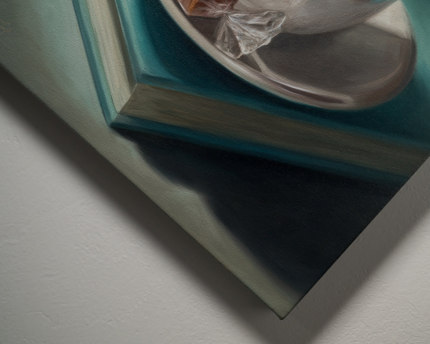 Coffee, Caramel & Book | 12" x 12" Original Oil Painting